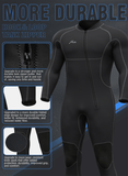 Hevto Men's wetsuit 3/2mm, front zipper surf wetsuit support custom LOGO color
